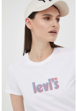 Levi's Памучна тениска в бяло - Pepit.bg