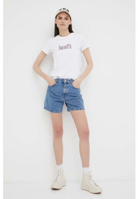 Levi's Памучна тениска в бяло - Pepit.bg