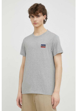 Levi's Памучна тениска (2 броя) в черно с принт - Pepit.bg
