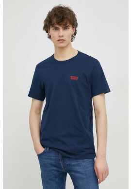 Levi's Памучна тениска (2 броя) в черно с принт - Pepit.bg