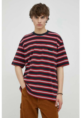 Levi's Памучна тениска в червено с десен - Pepit.bg