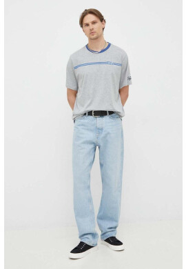 Levi's Памучна тениска в сиво с принт - Pepit.bg