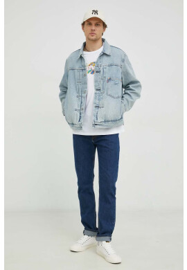Levi's Памучна тениска в черно с принт - Pepit.bg