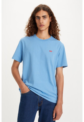 Levi's Памучна тениска в синьо с десен - Pepit.bg