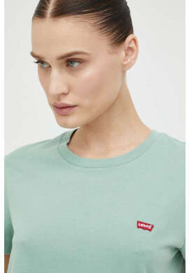 Levi's Памучна тениска в зелено - Pepit.bg