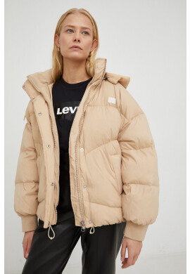 Levi's Пухено яке в бежово със зимна изолация с уголемена кройка - Pepit.bg