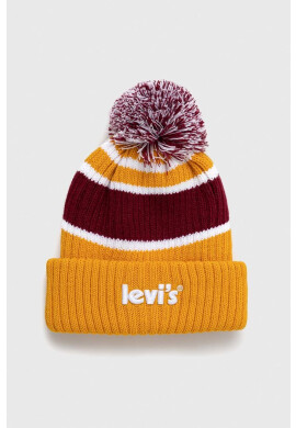 Levi's Шапка в червено от плътен трикотаж - Pepit.bg