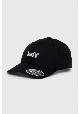 Levi's Шапка с козирка в черно с принт - Pepit.bg