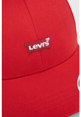 Levi's Шапка с козирка в червено с апликация - Pepit.bg