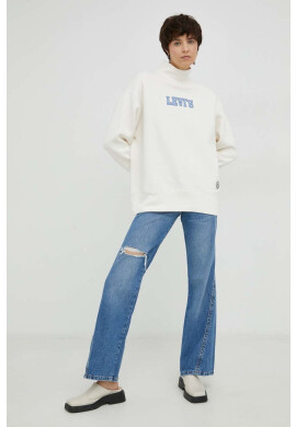 Levi's Суичър в бяло с апликация - Pepit.bg