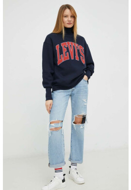 Levi's Суичър в тъмносиньо с апликация - Pepit.bg