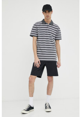 Levi's Тениска с яка в сиво с десен - Pepit.bg