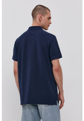 Levi's Тениска с яка мъжка в тъмносиньо с изчистен дизайн - Pepit.bg