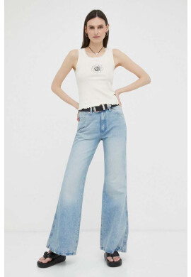 Levi's Топ с лен в бежово - Pepit.bg