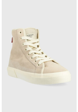 Levi's Велурени кецове Decon Plus Mid S в бежово D6541.0003 - Pepit.bg