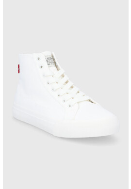 Levi's Високи кецове дамско в бяло - Pepit.bg