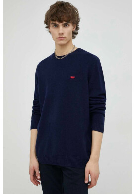 Levi's Вълнен пуловер мъжки в тъмносиньо - Pepit.bg