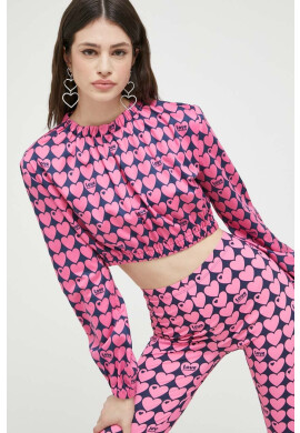 Love Moschino Блуза в розово с десен - Pepit.bg