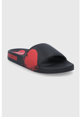 Love Moschino Чехли дамски в черно - Pepit.bg