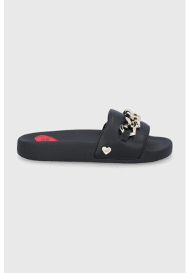 Love Moschino Чехли дамско в черно - Pepit.bg