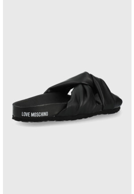 Love Moschino Чехли дамско в черно - Pepit.bg