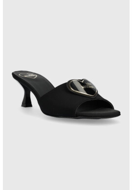 Love Moschino Чехли в черно с ток стилето JA28335G0GIM0000 - Pepit.bg