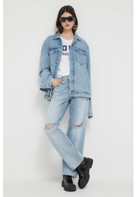 Love Moschino Дънки в с висока талия - Pepit.bg