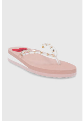 Love Moschino Джапанки дамско в прозрачен цвят с платформа - Pepit.bg