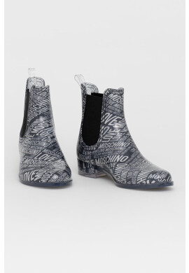 Love Moschino Гумени ботуши дамски в сиво - Pepit.bg