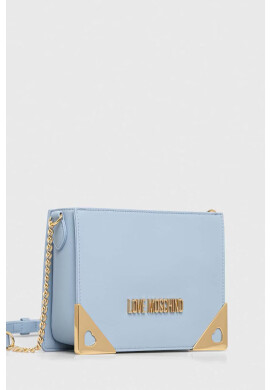 Love Moschino Кожена чанта в синьо - Pepit.bg