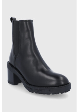 Love Moschino Кожени боти челси - Pepit.bg