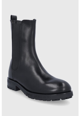 Love Moschino Кожени боти челси - Pepit.bg