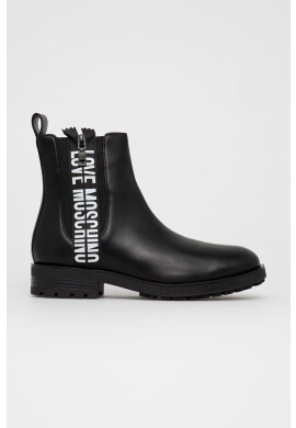 Love Moschino Кожени боти челси - Pepit.bg