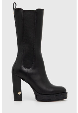 Love Moschino Кожени ботуши - Pepit.bg