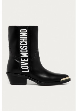 Love Moschino Кожени каубойски ботуши - Pepit.bg