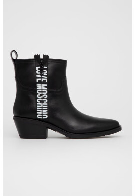 Love Moschino Кожени каубойски ботуши - Pepit.bg