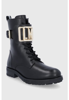 Love Moschino Кожени кубинки - Pepit.bg