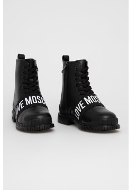 Love Moschino Кожени кубинки - Pepit.bg