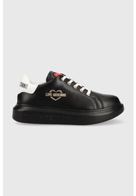 Love Moschino Кожени маратонки - Pepit.bg