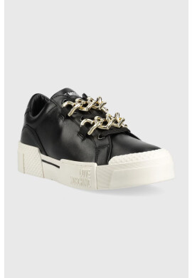 Love Moschino Кожени маратонки - Pepit.bg