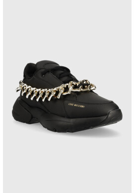 Love Moschino Кожени маратонки - Pepit.bg