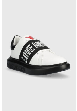 Love Moschino Кожени маратонки - Pepit.bg