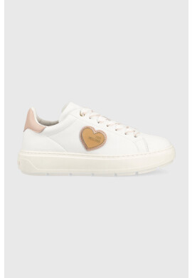 Love Moschino Кожени маратонки Sneakerd Bold 40 в бяло JA15384G1G - Pepit.bg