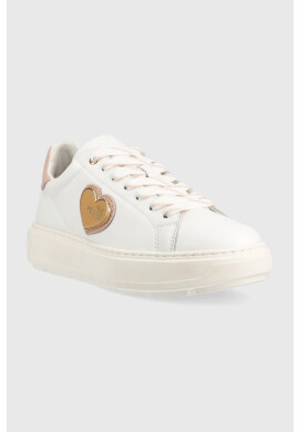 Love Moschino Кожени маратонки Sneakerd Bold 40 в бяло JA15384G1G - Pepit.bg