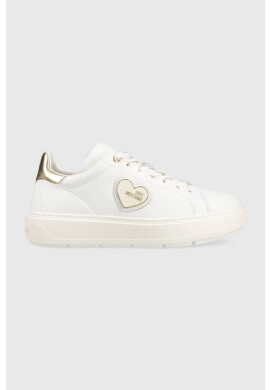 Love Moschino Кожени маратонки Sneakerd Bold 40 в бяло JA15384G1G - Pepit.bg