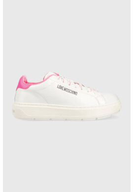 Love Moschino Кожени маратонки Sneakerd Bold 40 в бяло JA15374G1G - Pepit.bg