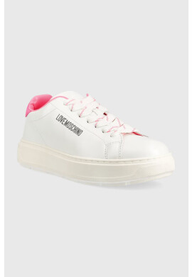 Love Moschino Кожени маратонки Sneakerd Bold 40 в бяло JA15374G1G - Pepit.bg