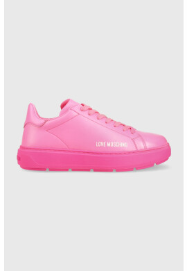 Love Moschino Кожени маратонки Sneakerd Bold 40 в розово JA15304G1G - Pepit.bg