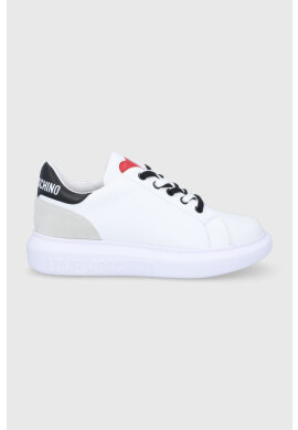 Love Moschino Кожени обувки в бяло - Pepit.bg