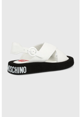 Love Moschino Кожени сандали - Pepit.bg